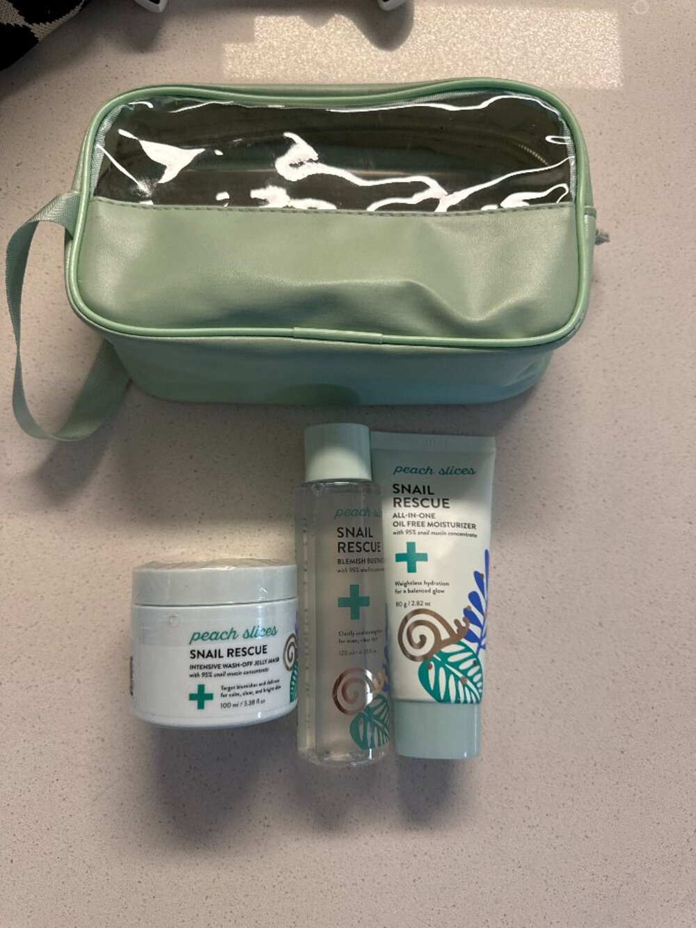 Peach Slices Snail Rescue Bundle - 3-Piece Skincare Set